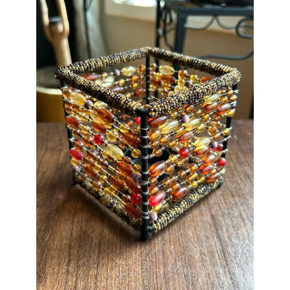 Pier one beaded votive candle holder